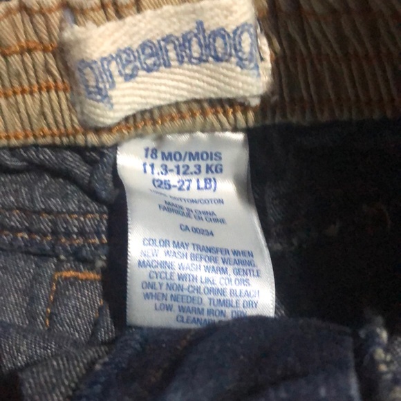 Baby Boys Greendog Jeans Sz 18 mths - Picture 2 of 3